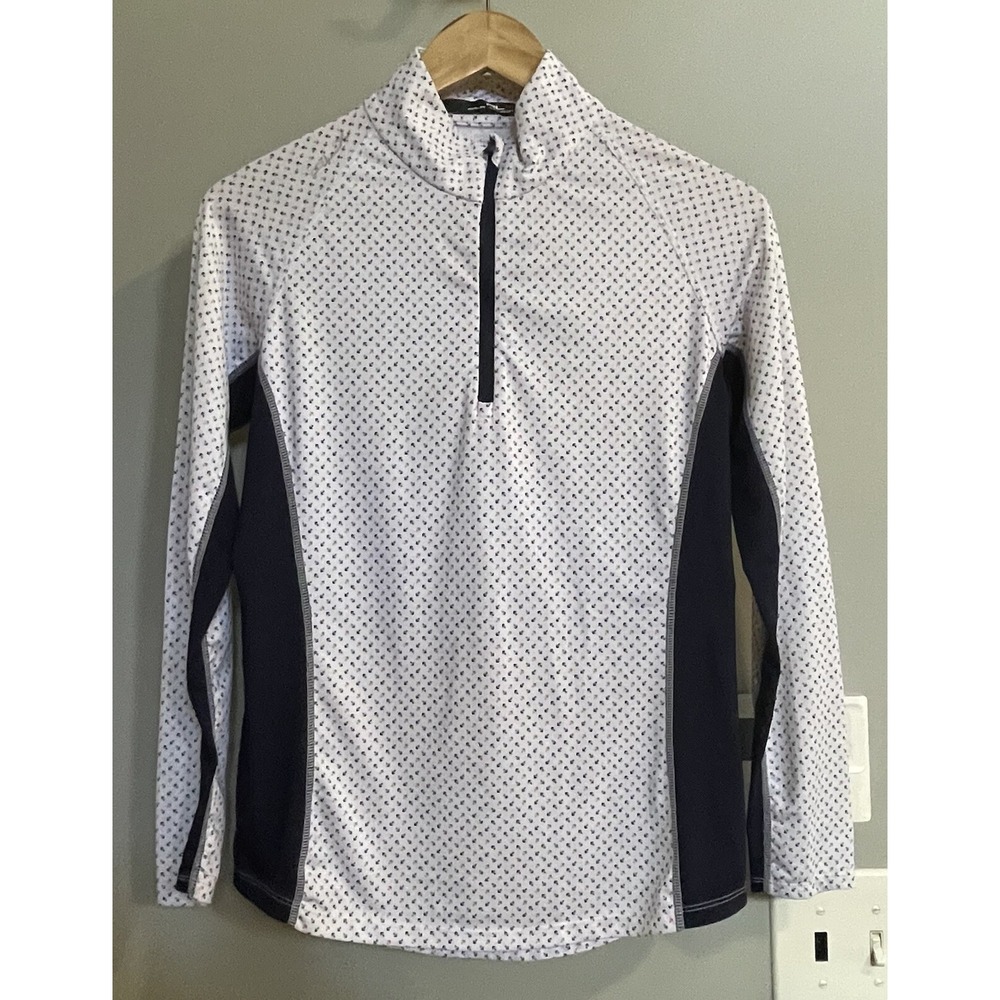 Ralph Lauren RLX Top Anchor Print Quarter Zip Performance Pullover Golf XS‎
